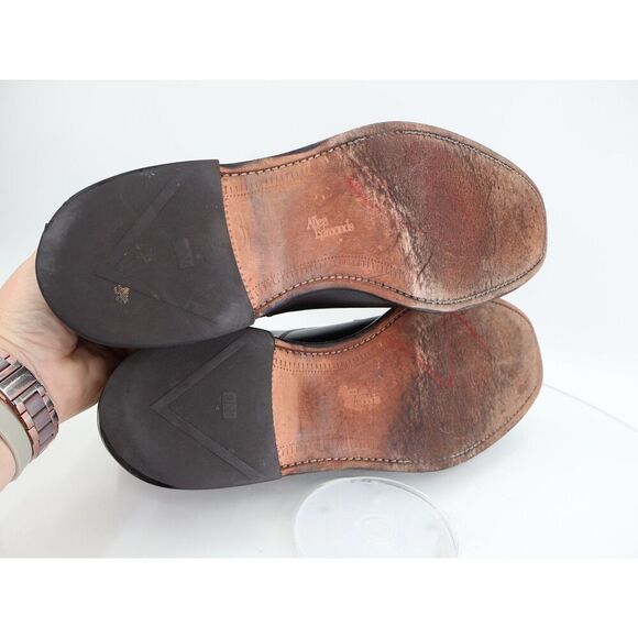 Allen Edmonds Hillcrest Leather Oxford Dress Shoes Men's 14 D Black Bicycle Toe - Picture 9 of 12